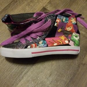 NWOT Girls Marvel Comic High Tops